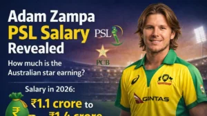 Read more about the article Adam Zampa PSL Salary: How Much Is the Australian Star Earning in PSL 2026?