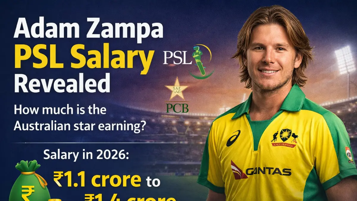You are currently viewing Adam Zampa PSL Salary: How Much Is the Australian Star Earning in PSL 2026?
