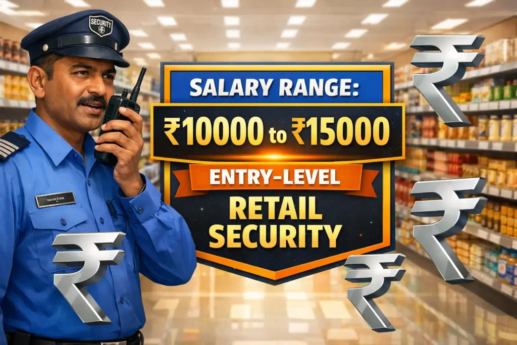 Vishal Mega Mart Security Guard and Job Salary details